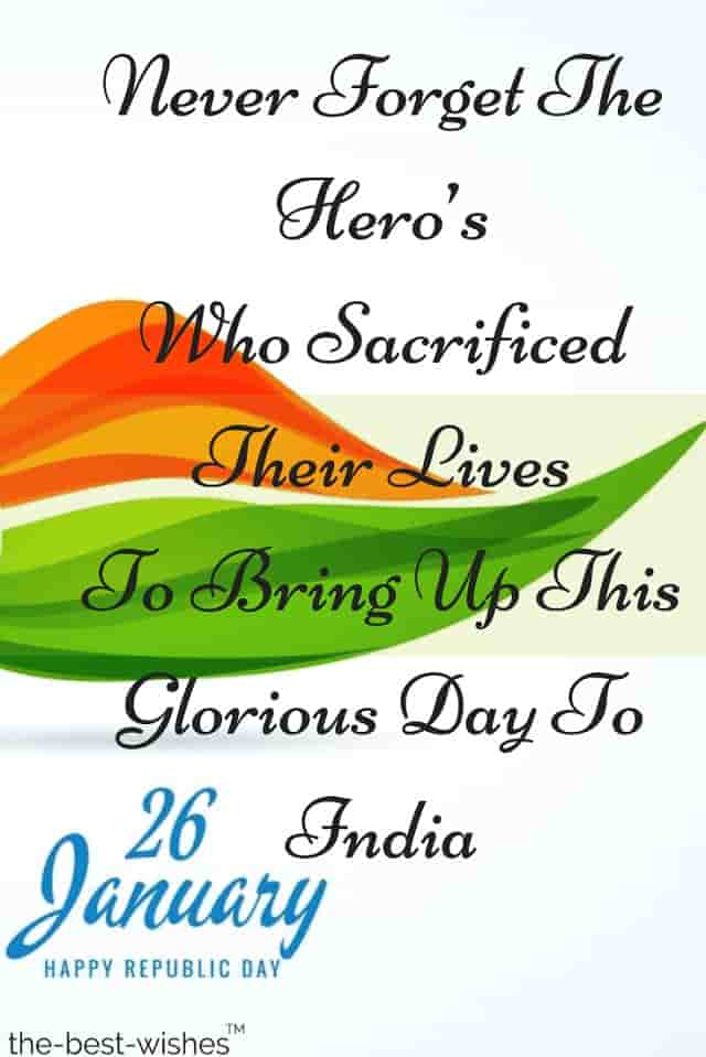 26 january republic day india wishes sms