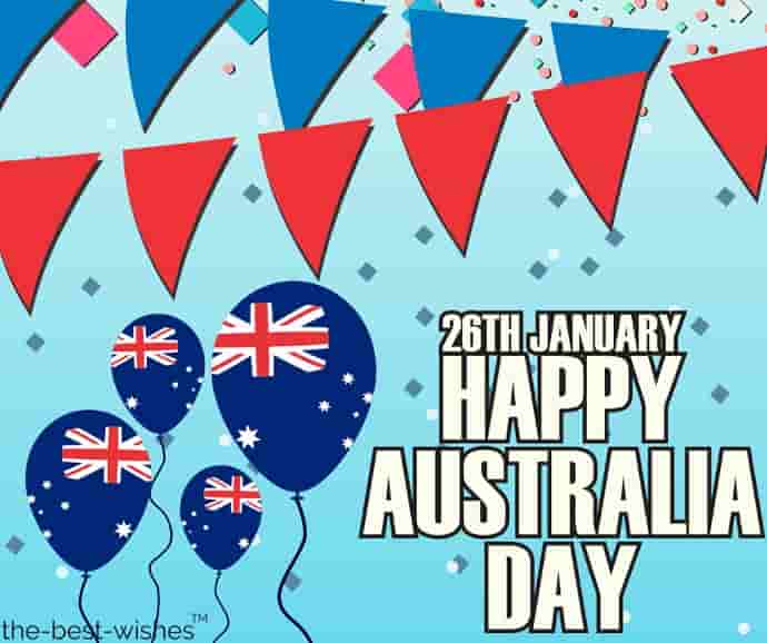 26th january happy australia day celebrations pictures with balloons