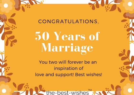 50th wedding anniversary wishes for friends