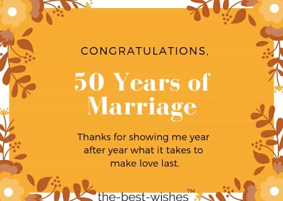 50th wedding anniversary wishes for parents
