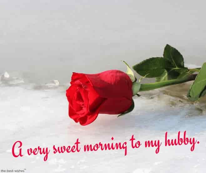 a very sweet morning to my hubby