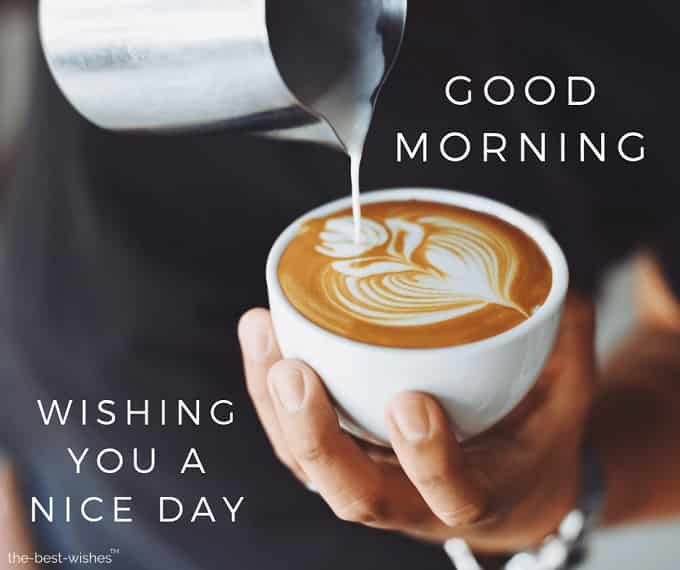 amazing pic good morning coffee wishing you a nice day