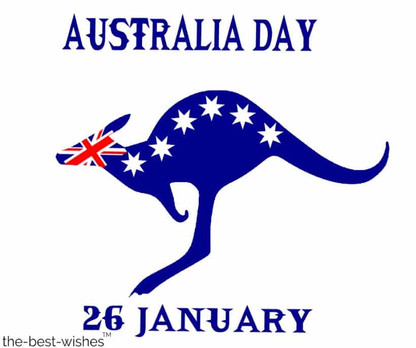 australia day with kangaroo image