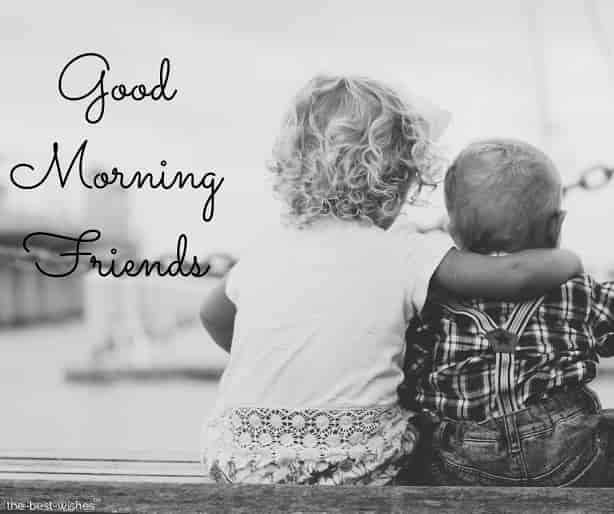 awesome good morning wishes with cute kids