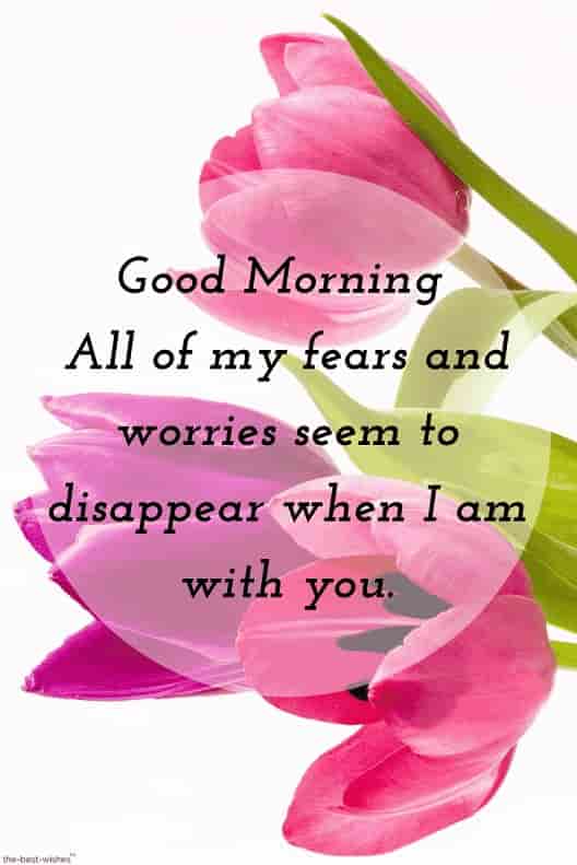best good morning hd images for boyfriend with flowers and message
