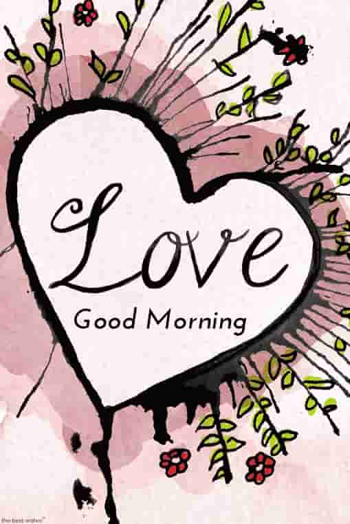 best good morning images for love with heart
