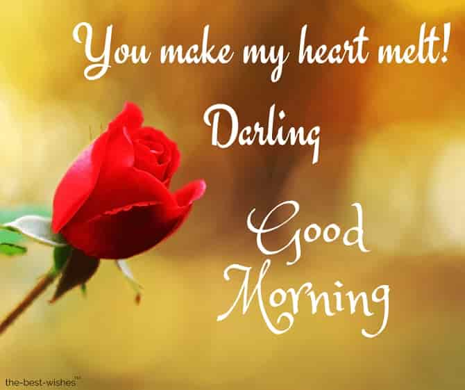 best good morning darling wishes