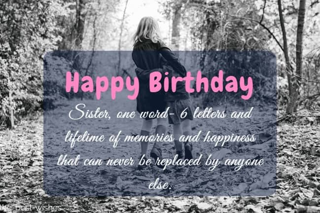 Inspirational and Heartfelt Birthday Quote for Sis