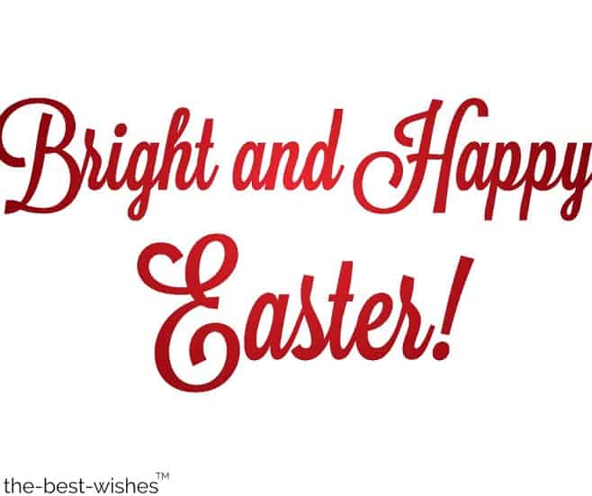 bright and happy easter