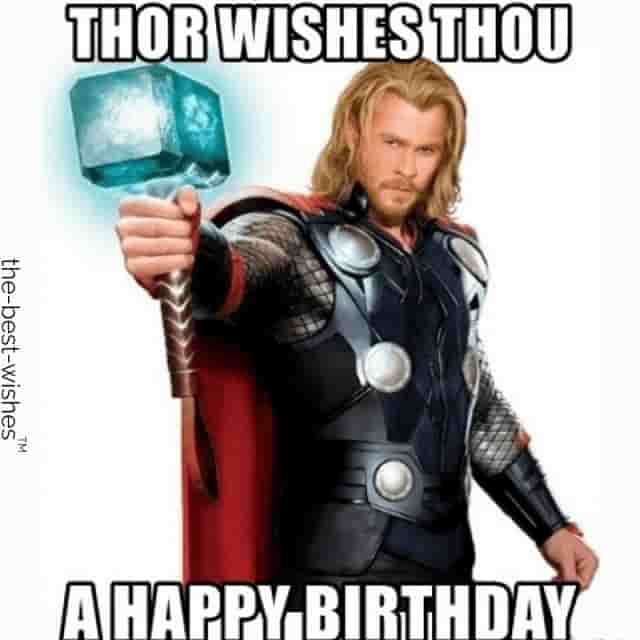 chris hemsworth funny birthday meme thor