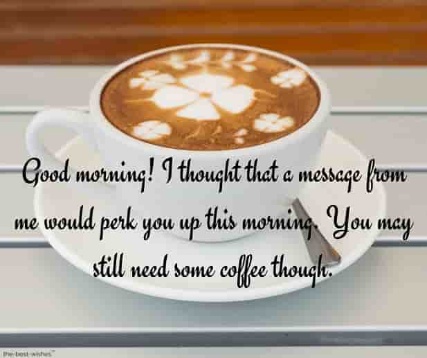 coffee good morning text