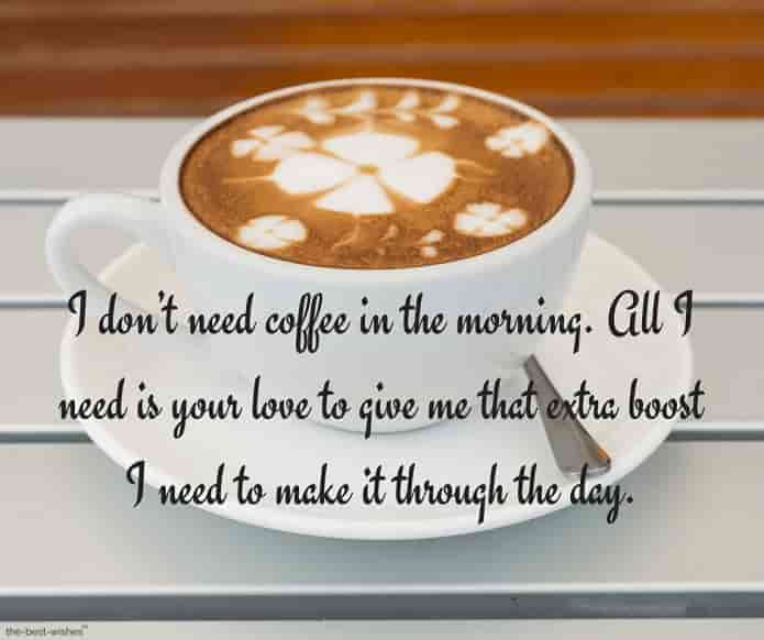 coffee message to love
