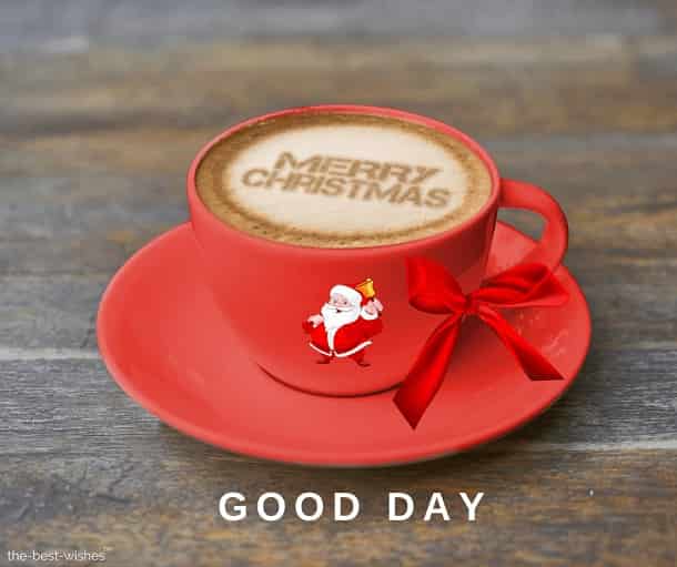 coffee with merry christmas