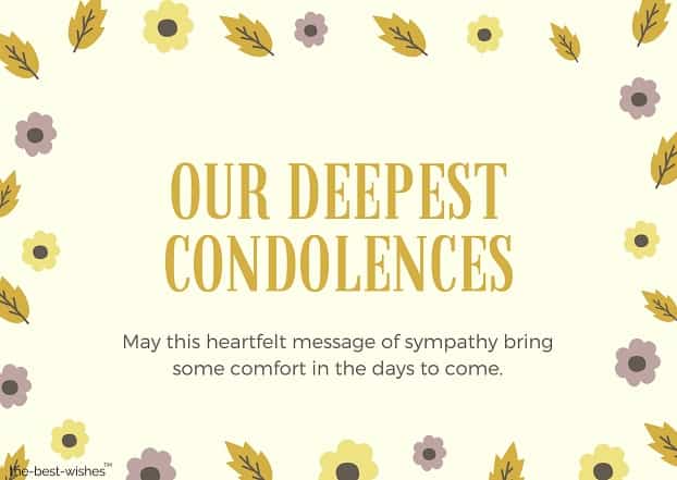 condolence messages for loss of husband