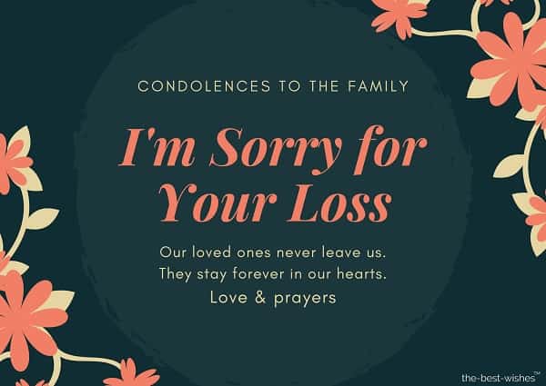 condolence messages loss of father