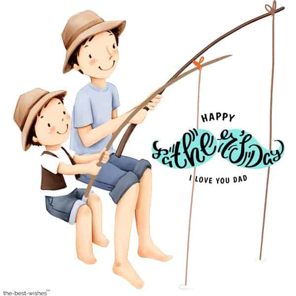 cute father day image
