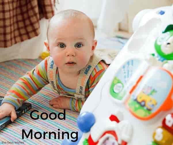 cute good morning baby pictures