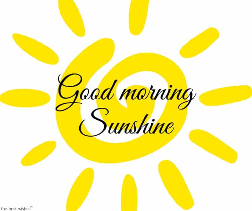 cute good morning sunshine pictures