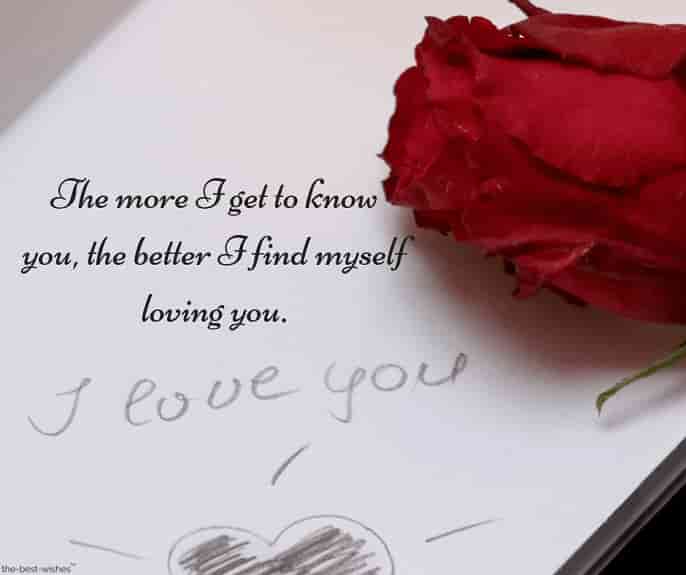 deep good morning text for her with red rose i love you