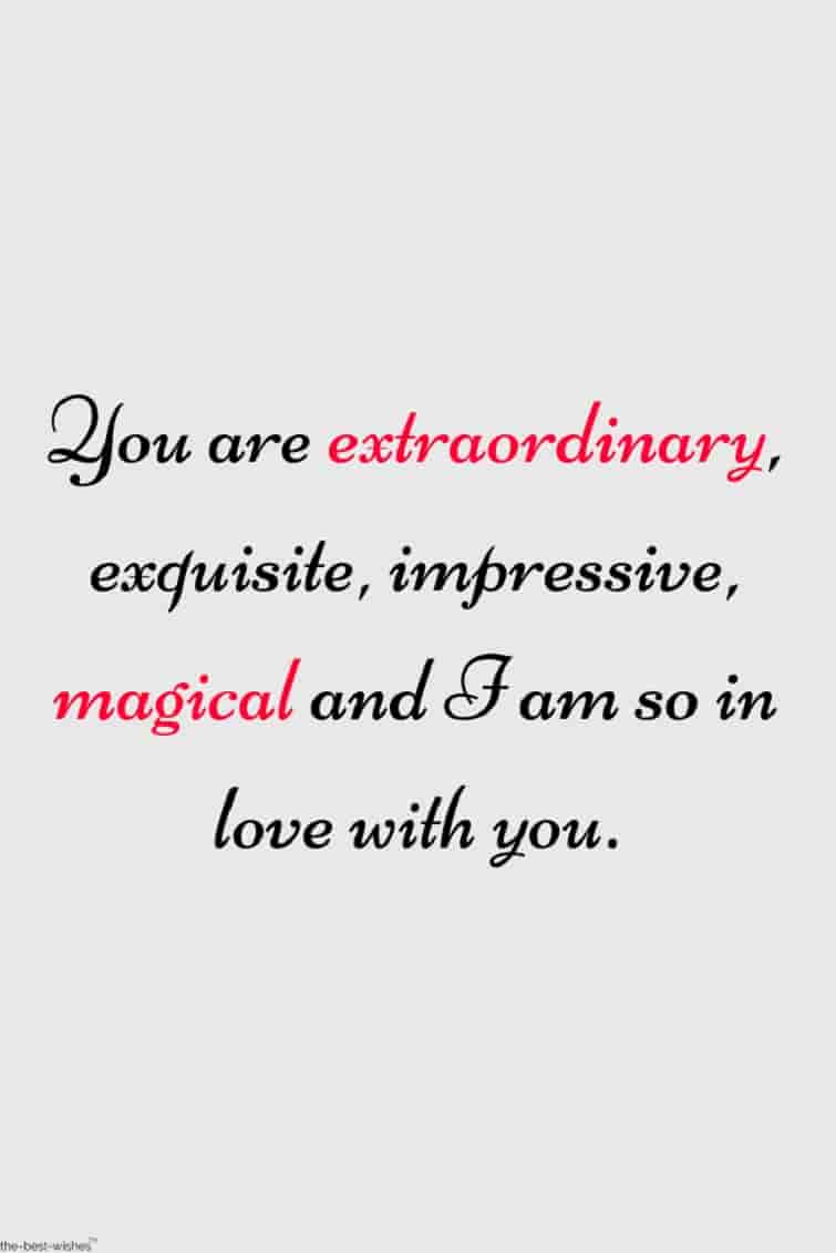 extraordinary love quote for gf