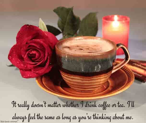 flirty good morning texts for her with candles and rose
