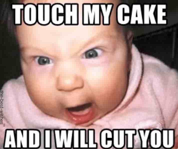 funny angry baby meme for birthday