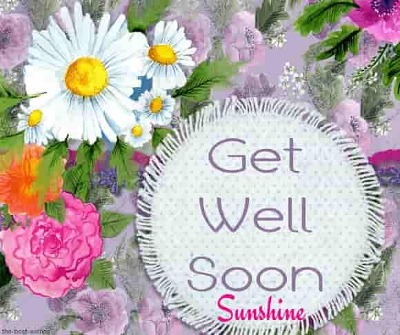 get well soon sunshine