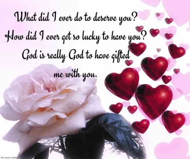 godly good morning text for her with white rose and hearts