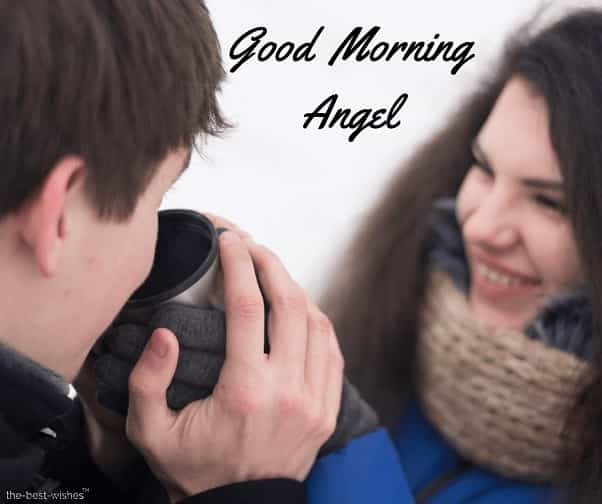 good morning angel couple images