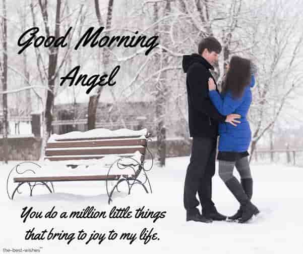 good morning angel romantic images