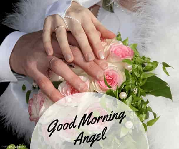 good morning angel romantic pic
