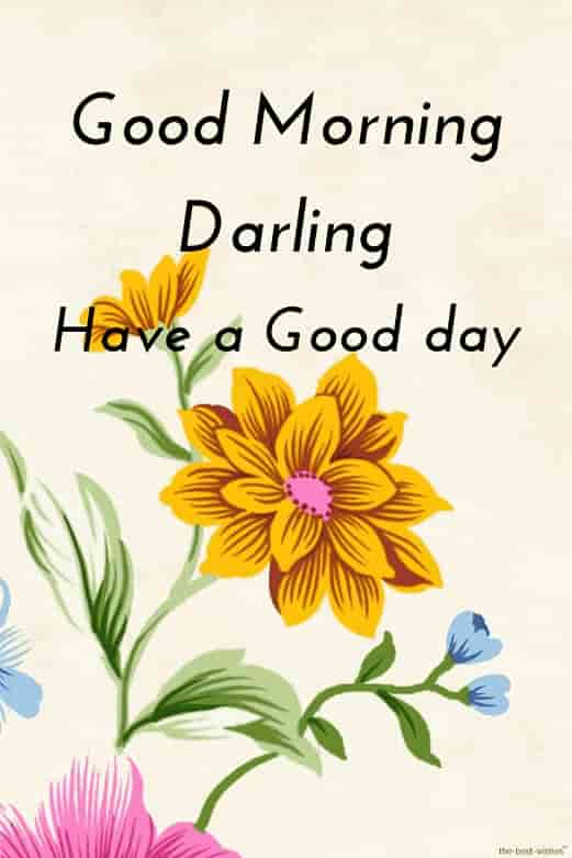 good morning darling have a good day with card
