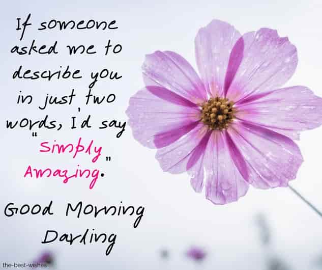 good morning darling love message