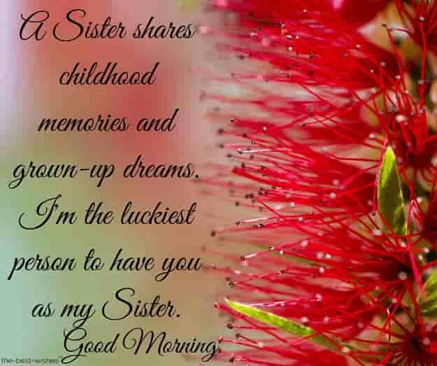 good morning dear sister quotes