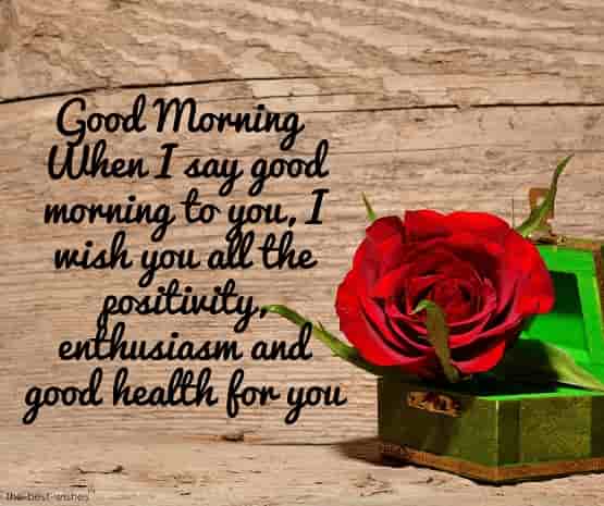 good morning greeting for good health