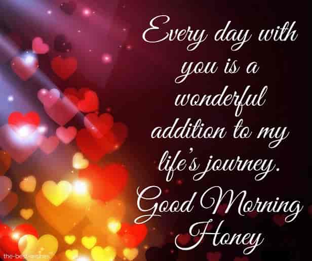 good morning honey text messages for her