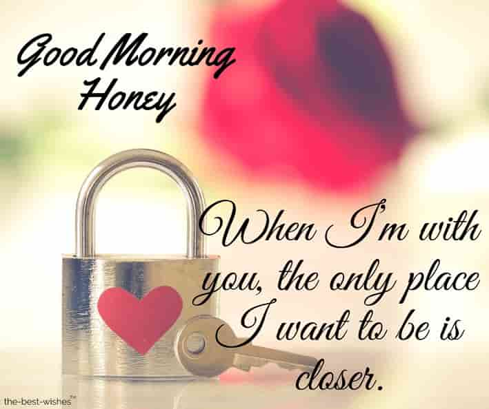 good morning honey text messages for him