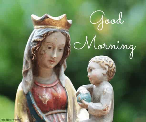 good morning images of mother mary
