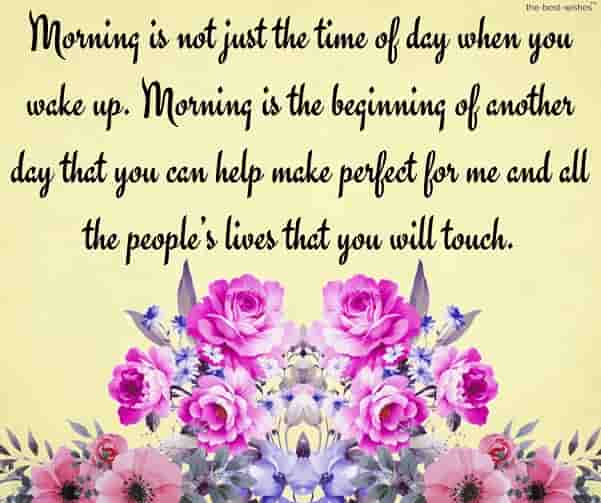 good morning love quotes for her with bouquet