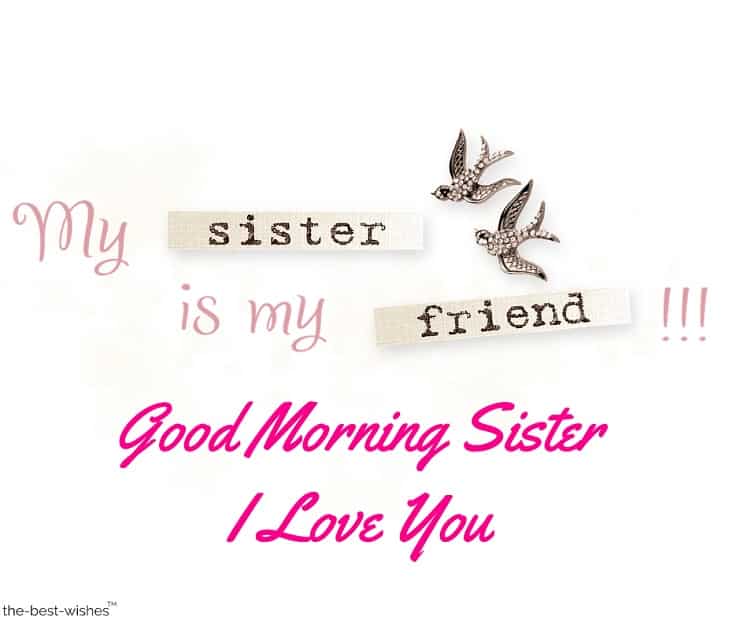 good morning message for elder sister
