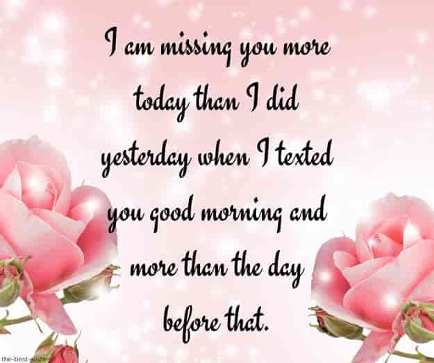 good morning message for him long distance miss u