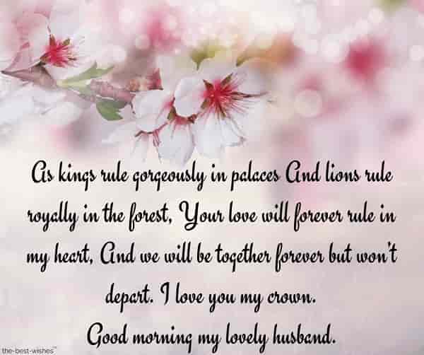 good morning message for loving husband