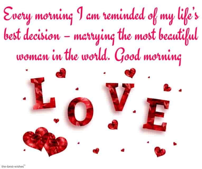 good morning messages for wife far away
