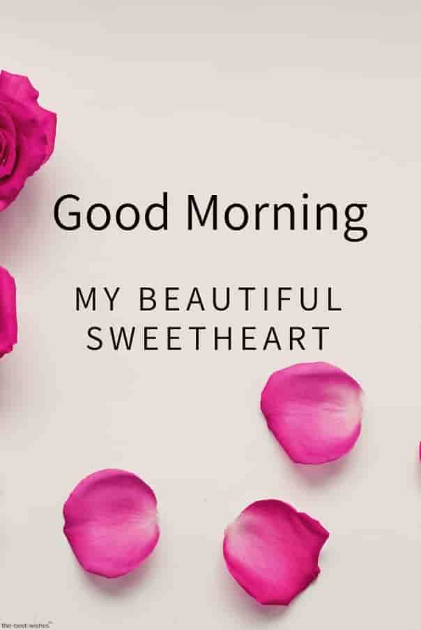 good morning my beautiful sweetheart hd image