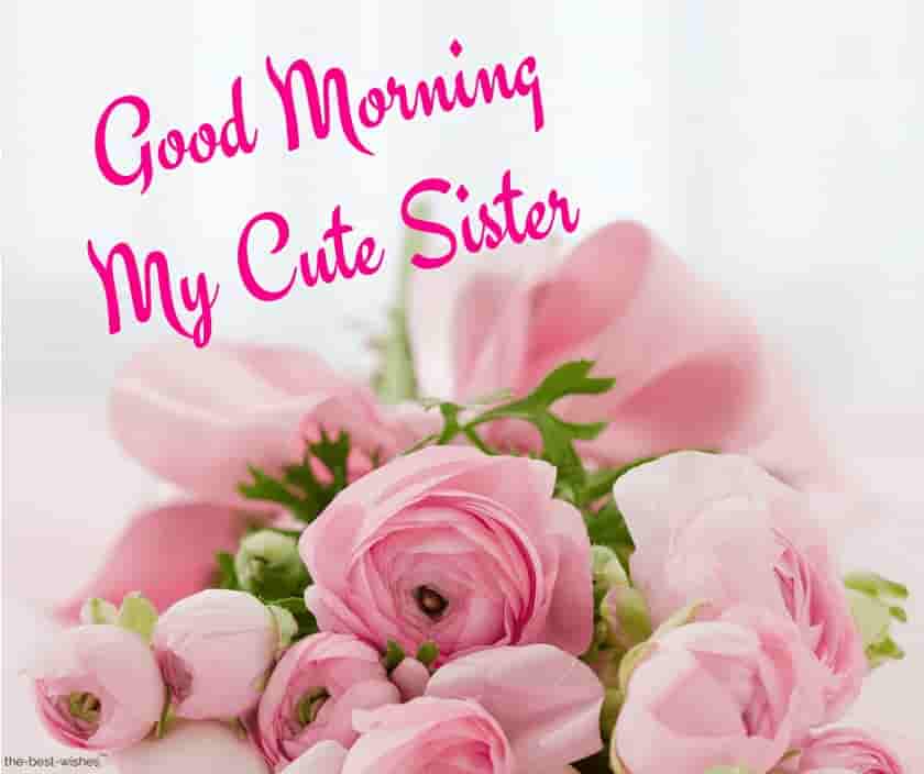 good morning my cute sister