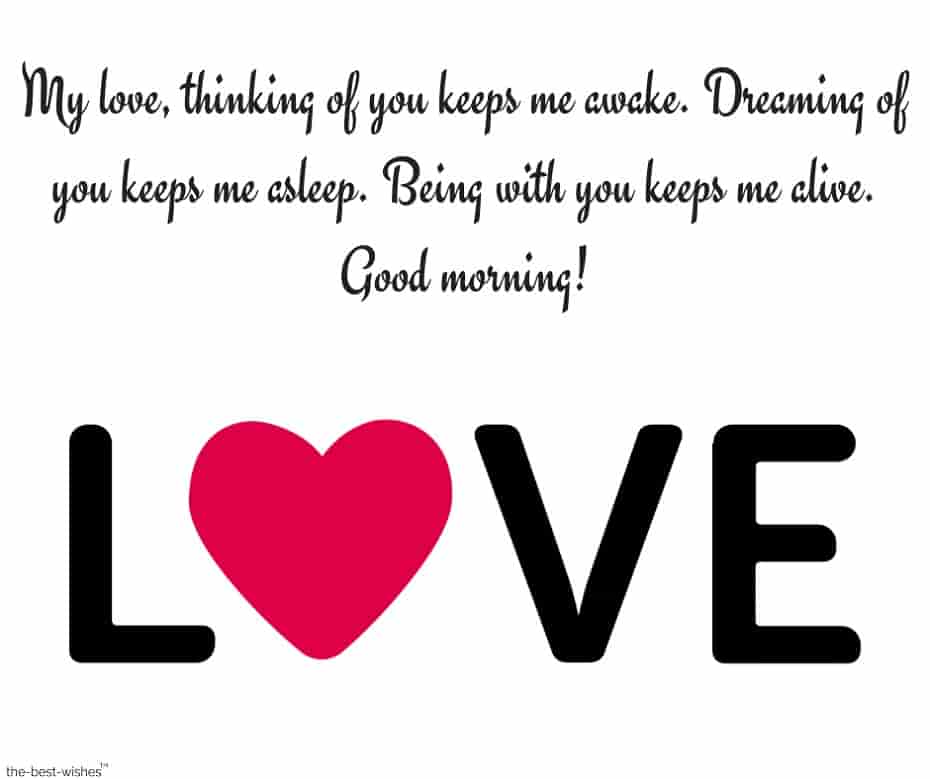 good morning my love messages for him