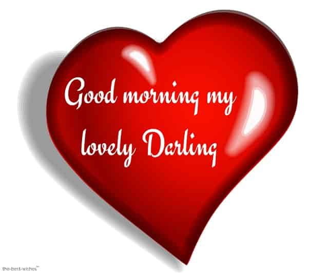 good morning my lovely darling