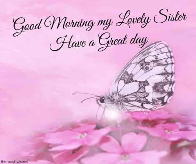 good morning my lovely sister have a great day