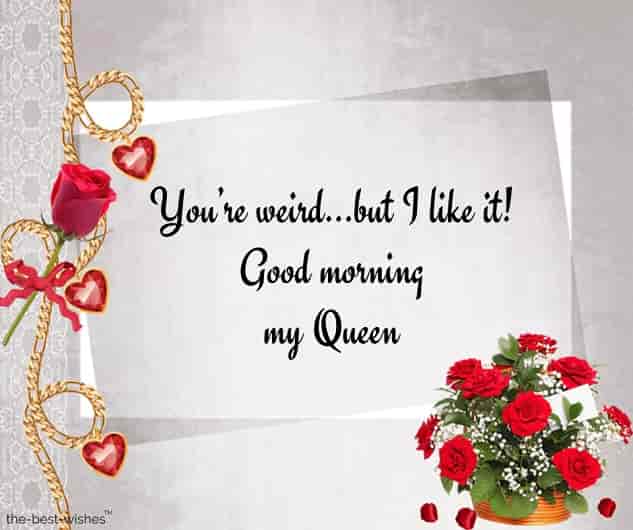 good morning my queeen msg