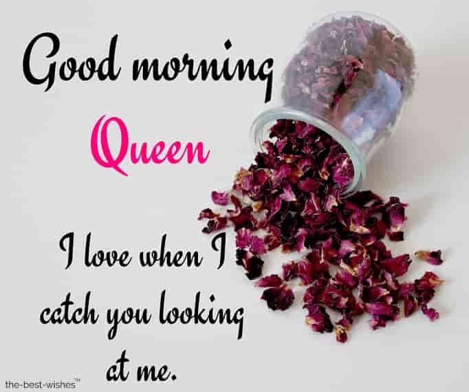 good morning my queen text message